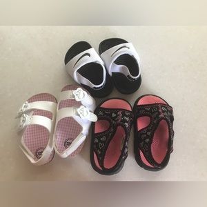Lot of size two infant girl shoes. Like new.